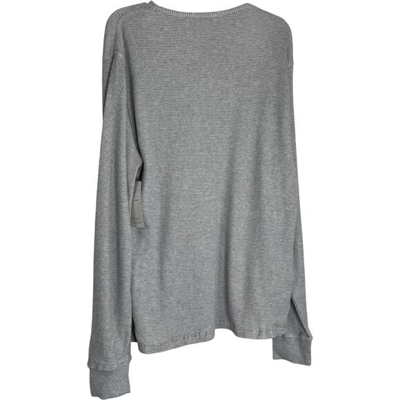 Threads 4 Thought Organic Cotton Waffle Knit Long Sleeve Top Size L Gray Neutral - Picture 5 of 13